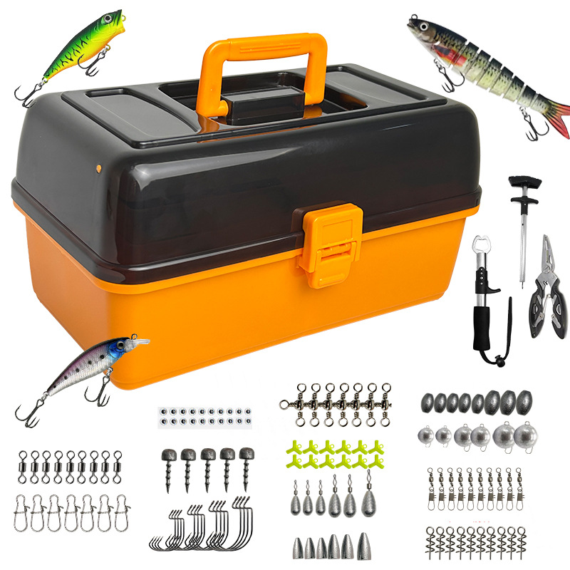 Fishing Hook Box - 대형 4단 야외 낚시용 소프트 베이트