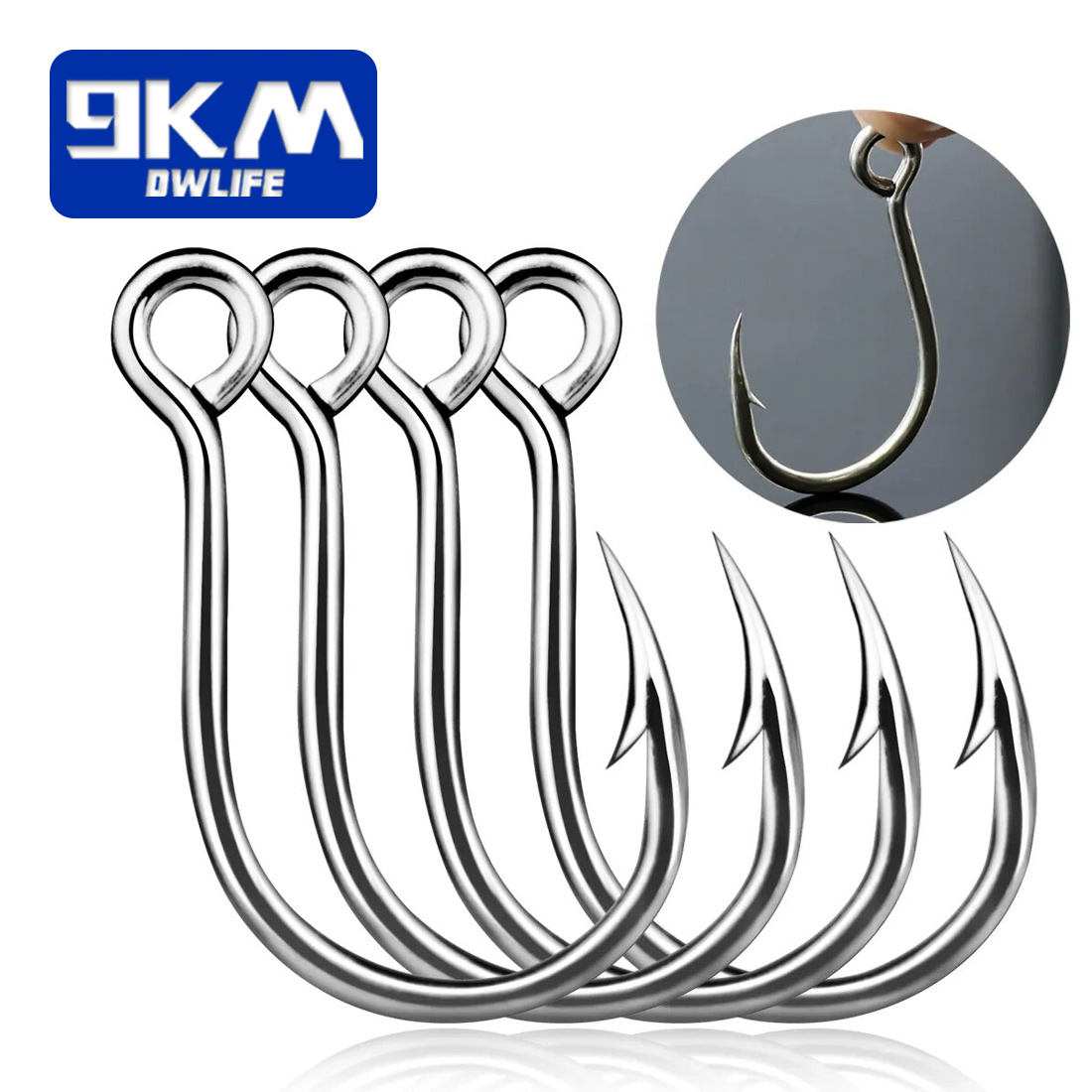 Fishing Hook Offset - 9KM 낚시 후크 25Pcs 지그 후크