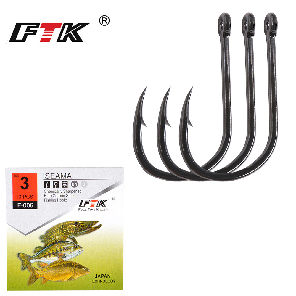 Fishing Hook Circle - FTK 80pcs 낚시용품 ISEAMA 낚시 후크