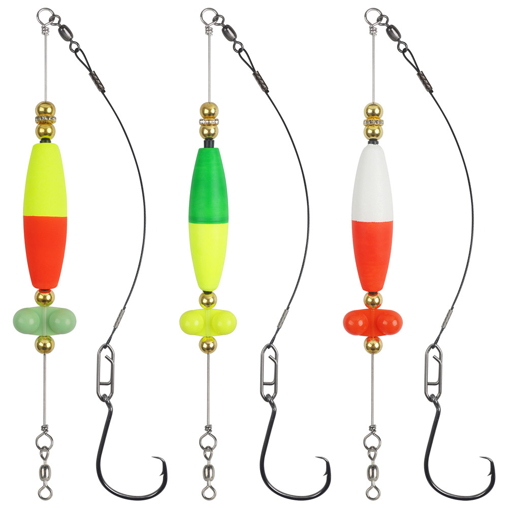 Fishing Hook Circle - 페그 플로트 딸랑이 달린 메기 후크,