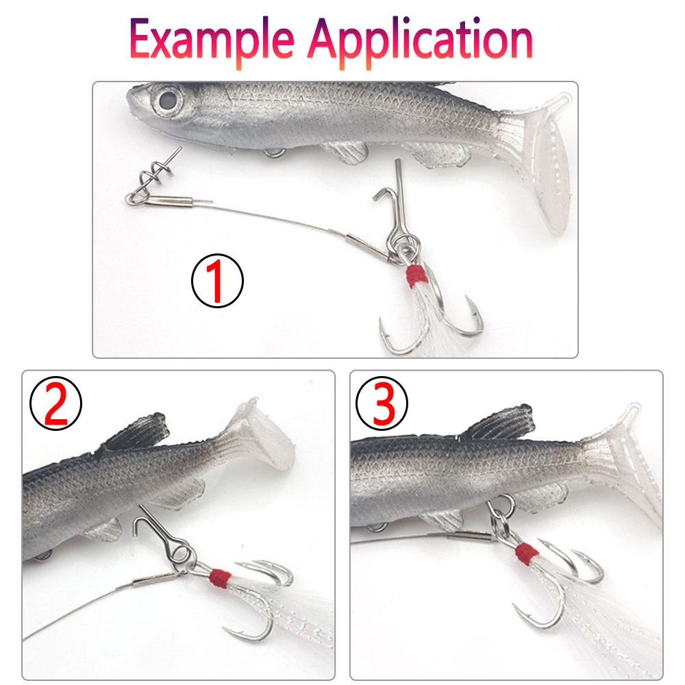 50/100개 낚시 미끼 스파이크 훅 연결 핀 바늘 고 - Fishing Hook Stainless Steel 리뷰 및 가격