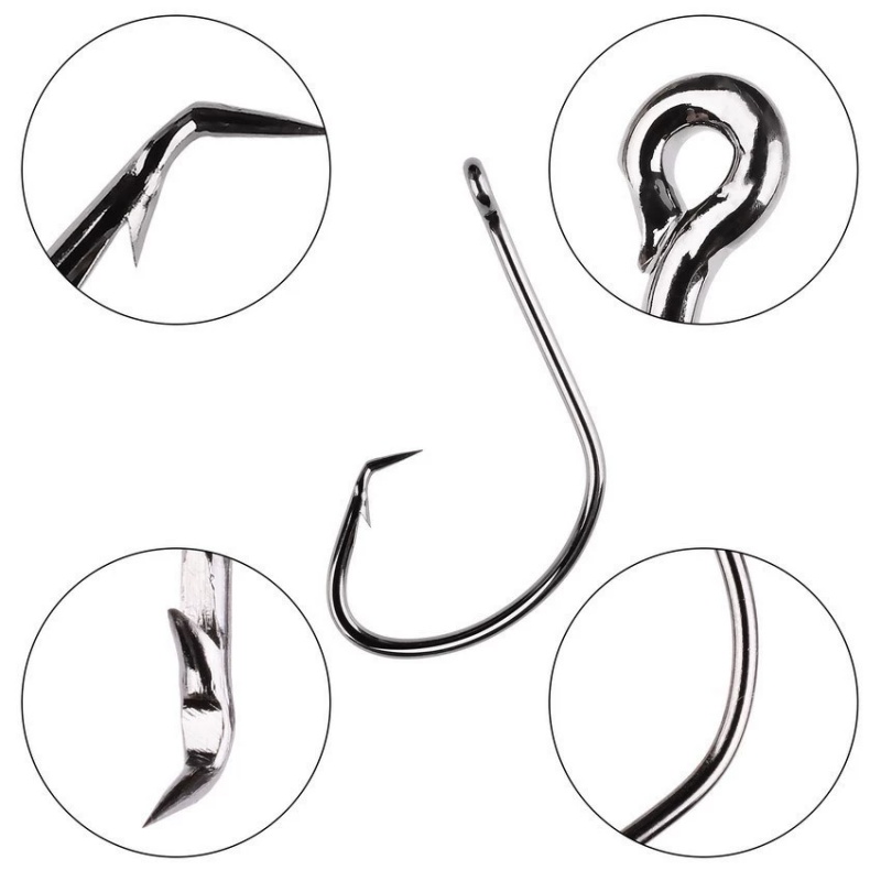 20개/박스 1 # -2/0 #   고탄소강 낚싯바늘  - Fishing Hook Circle 리뷰 및 가격