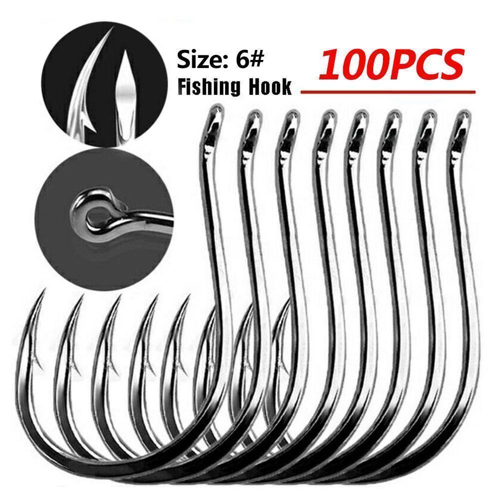 100개입 박스형 낚시 바늘 고탄소강 미늘 달린 원형  - Fishing Hook Circle 리뷰 및 가격