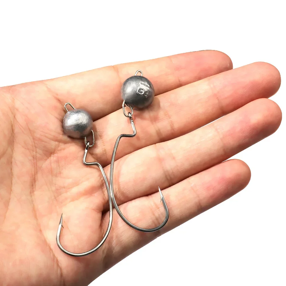 5개 금속 지그 헤드 웜 훅 2g 4g 10g 14g  - Fishing Hook Offset 리뷰 및 가격